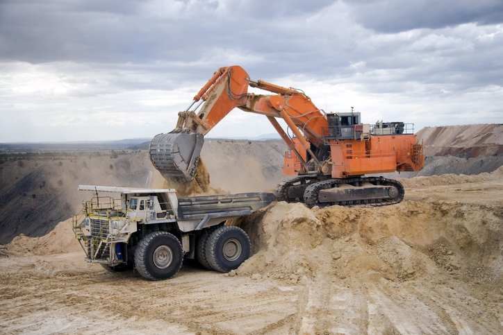 Coal Mine Hydraulic Excavator and Dump Truck